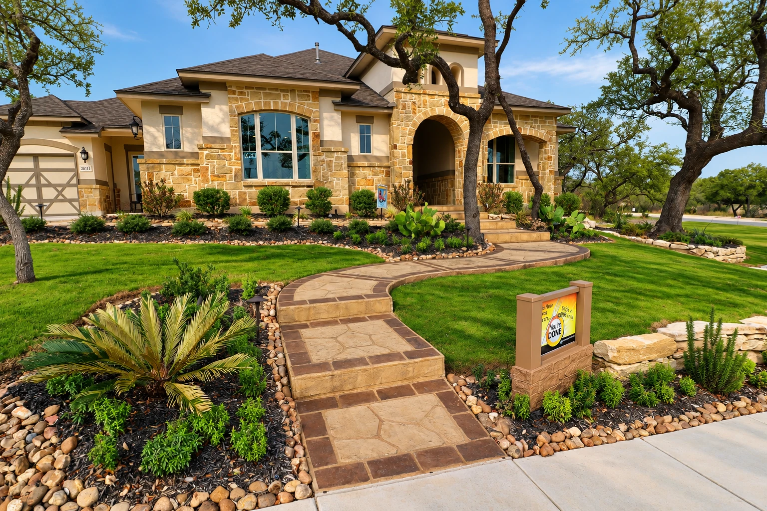 Curved Garden Walk